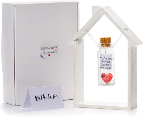 Vista 22 de Regalo de aniversario para mujeres y hombres, regalo romántico para el Día de San Valentín, para novio, novia, esposa o marido