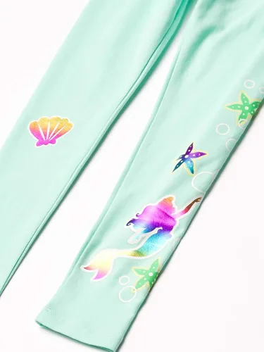 Vista 4 de Tienda Essentials Disney Marvel Star Wars Frozen Leggings de princesa para niñas y niños pequeños, paquete de 4