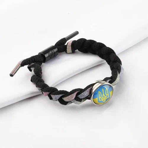 Vista 6 de KEYCHIN Collar con símbolo ucraniano, regalo inspirado en Tridente de Ucrania, joyería de recuerdo para amigos y familiares