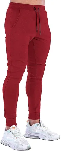 Vista 2 de Wangdo Pantalones deportivos ajustados para hombre pantalones de entrenamiento para gimnasio pantalones deportivos cónicos pantalones deportivos