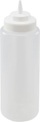 Vista 11 de Winco Juego de botellas exprimibles de 6 piezas, 8 onzas, color rojo, mediano