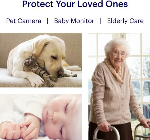 Vista 9 de Cámara de seguridad Canary View para interiores 1080p HD con lente gran angular Monitoreo de alerta activado por movimiento. Alexa, iOS, Android