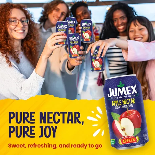 Vista 3 de Jumex Néctar de manzana Lata reciclable con forro sin BPA 11.3 onzas líquidas (paquete de 24)