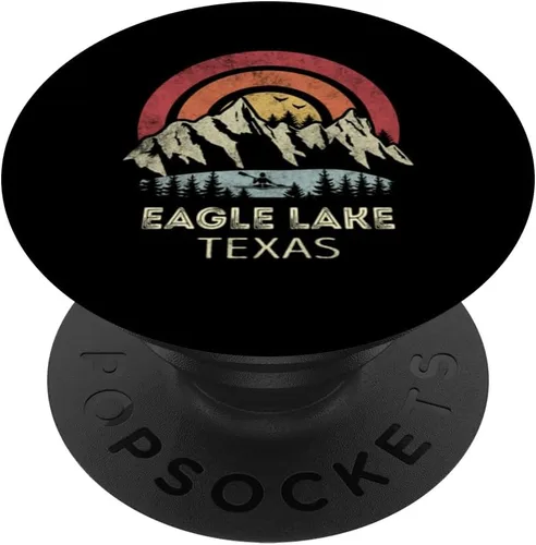 Vista 6 de Eagle Lake Texas Mountain Sunset Sunrise Kayak Eagle Lake PopSockets MagSafe PopGrip para iPhone