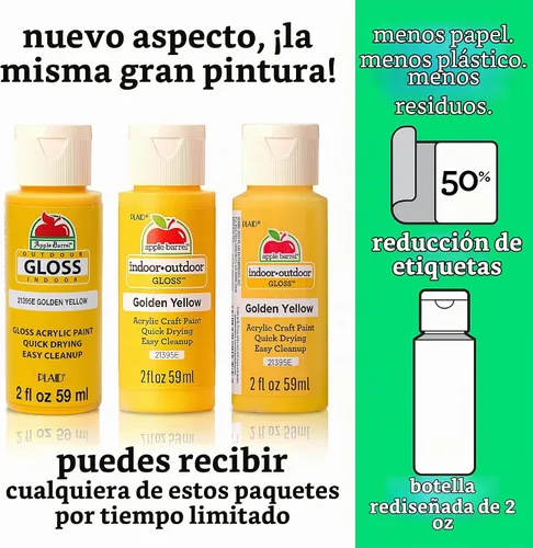 Vista 2 de Pintura acrílica para tela K20667 de Apple Barrel, 2 onzas Verde brillante