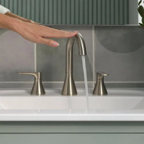 Vista 2 de Aspirations - Grifo de baño de 2 manijas de 8 pulgadas, 1.2 gpm/4.5 L/min con manijas de palanca