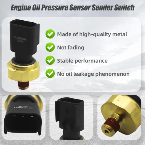 Vista 4 de Reemplazo 5149062AA Sensor de presión de aceite del motor Interruptor emisor compatible con Dodge Challenger Ram 1500 2500 3500 4500 5500 Compatible