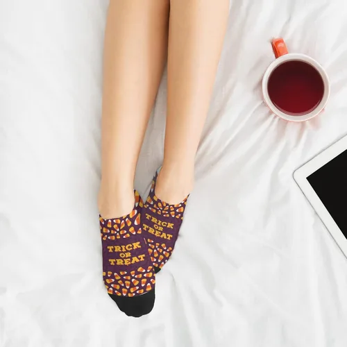Vista 5 de devor Womens Socks No Show Athletic Womens Sock Cotton No Show Socks Trendy Trick or treat Sock