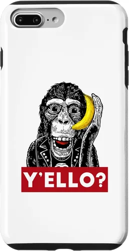 Vista 12 de Funda para iPhone 11 Pro Max Y'ello Monkey Calling Funny Supreme Print Case