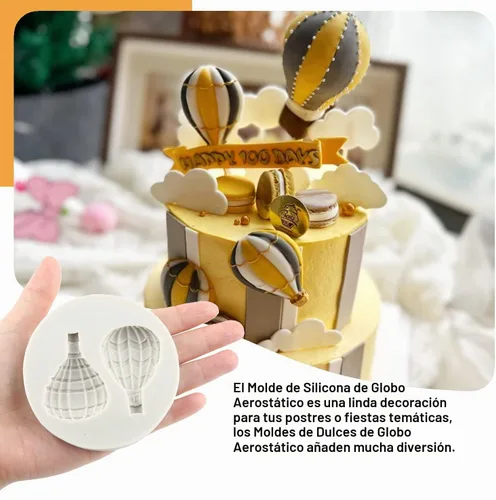Vista 3 de Sijiangmold - Juego de 4 moldes de silicona para globos de aire caliente