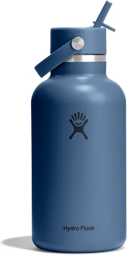 Vista 21 de Hydro Flask Botella de agua – Acero inoxidable aislado – Tapa flexible con popote de boca ancha, antiderrames, a prueba de fugas y recargable