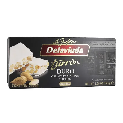 Vista 5 de Delaviuda Turrón de almendras crujientes Turron Duro 5.29 oz (3 unidades)