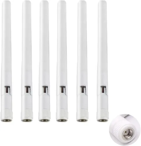 Vista 7 de Dual Band WiFi 2.4GHz 5GHz 5.8GHz 3dBi MIMO RP-SMA Antena macho para enrutador WiFi Repetidor Repetidor de señal Tarjeta de red inalámbrica