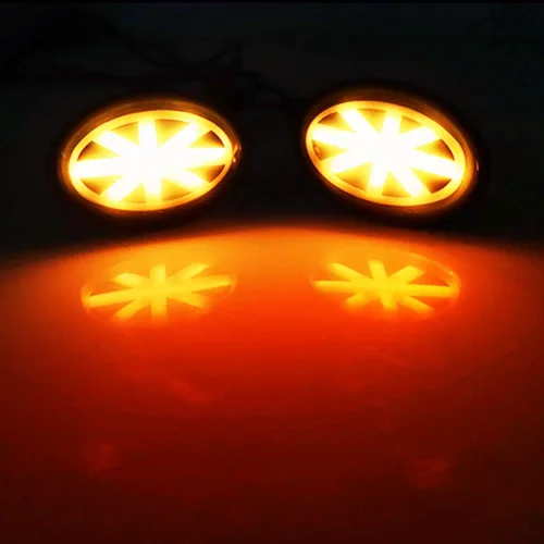 Vista 6 de Lente ahumada ámbar Union Jack logo LED Fender Side Marker Luces intermitentes compatibles para Gen2 R55 R56 R57 R58 R59 MINI Cooper