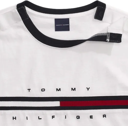 Vista 3 de Tommy Hilfiger Camiseta adaptativa de manga corta con botones magnéticos para hombre