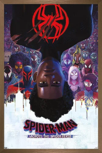 Vista 12 de Trends International Marvel Spider-Man: Across the Spider-Verse - Póster oficial de pared de una hoja, 22.38 x 34 pulgadas, versión enmarcada