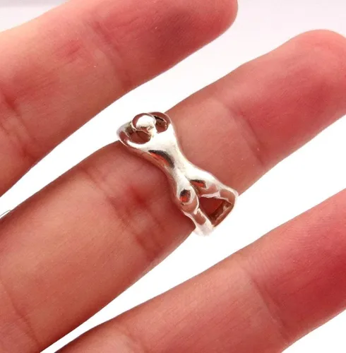 Vista 7 de Erotic ring in sterling silver, erotic jewelry, sterling silver erotic ring, silver naked lady, adult jewelry, adult ring, erotic nudity, nude girl