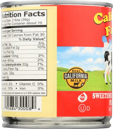 Vista 7 de California Farms, leche condensada endulzada sin gluten, 14 onzas
