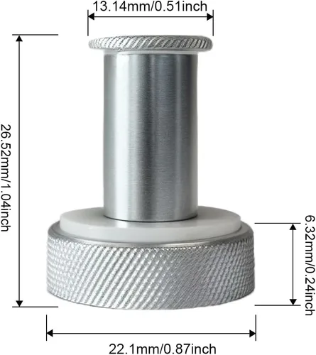 Vista 2 de Válvula de salida y piezas de válvula de escape compatibles con latas de presión Presto, se adapta a latas Presto 409A, 23 cuartos y 16 cuartos