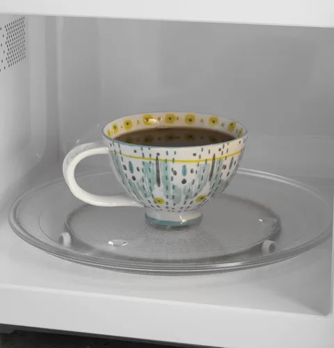 Vista 8 de GE hornos microondas de mostrador, Pequeño, Blanco