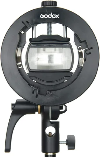 Vista 3 de Godox S2 Bowen Mount S-Type Soporte de flash para Godox V1 V860II AD200 AD200Pro AD400Pro Speedlite Strobe Flash