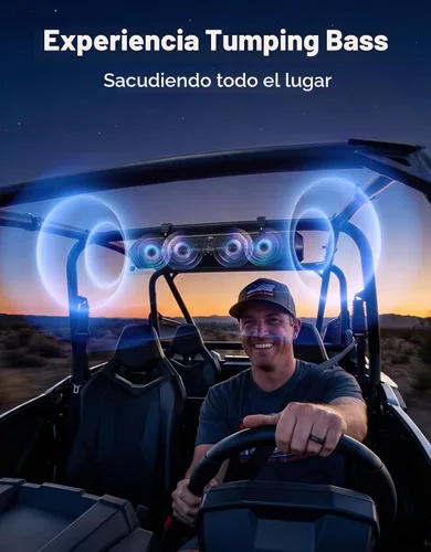 Vista 2 de KEMIMOTO Barra de sonido UTV/ATV de 28 pulgadas compatible con RZR