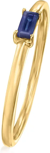 Vista 3 de RS Pure by Ross-Simons Sapphire-Accented Ring in 14kt Yellow Gold