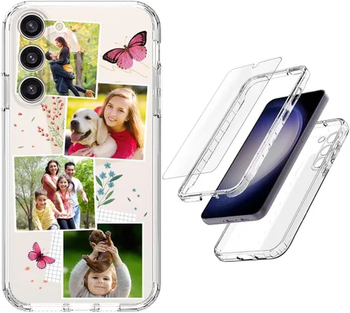 Vista 44 de Funda resistente personalizada para Samsung Galaxy S20 FE [protector de pantalla de vidrio templado] [carcasa de silicona suave] [parachoques de PC]