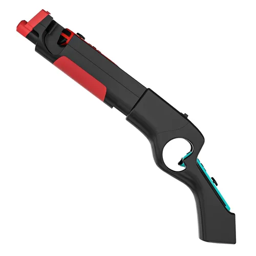 Vista 4 de HEATFUN Switch Hand Grip, controlador de juego compatible con Switch Games Wolfenstein 2 The New Colossus - Negro (paquete de 1)