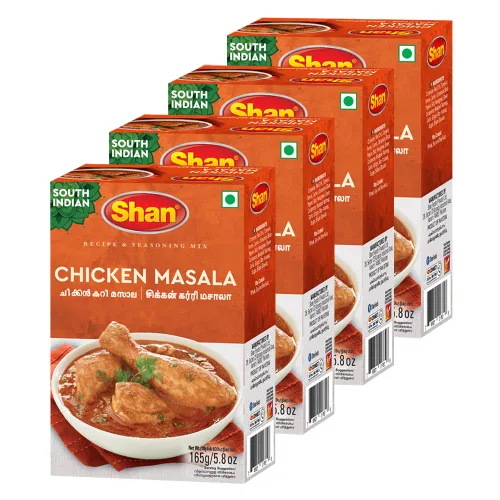 Vista 159 de Shan Chicken 65 - Mezcla de recetas y condimentos de 2.1 oz (60 g) - Polvo de especias para pollo frito picante agridulce - Adecuado