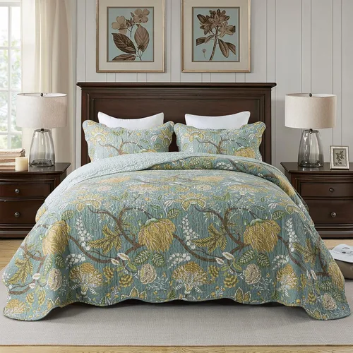 Vista 53 de Travan Juegos de Edredón de 2 Piezas Twin con Sham, Ropa de Cama de Gran Tamaño, Colcha Reversible, Juego de Cubrecama Suave, Tamaño Twin