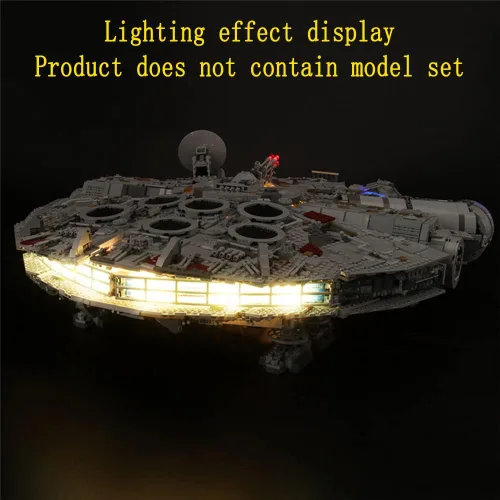 Vista 8 de GEAMENT Kit de luces LED compatible con Lego 75192 UCS Ultimate Millennium Falcon (juego de modelos no incluidos)