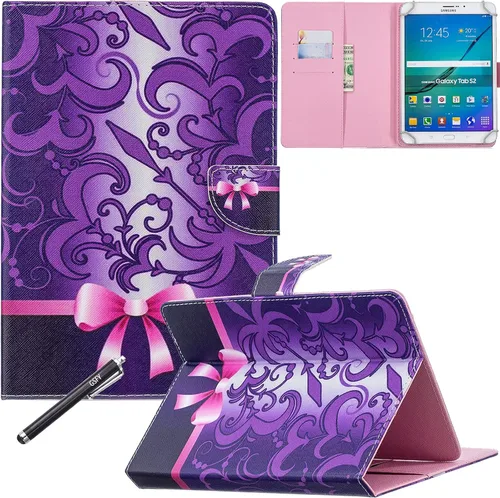 Vista 13 de NewShine - Funda universal para tablet de 7.9 a 8.5 pulgadas, funda de piel sintética para iPad mini 1/2/3/4, Galaxy Tab 3/4/Note 8.0, Amazon Kindle