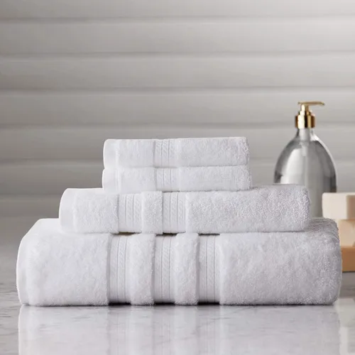 Vista 2 de Member's Mark Hotel Premier Collection - Toalla de baño de lujo 100% algodón, color blanco
