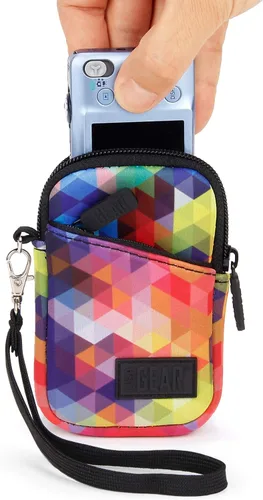 Vista 10 de USA Gear Funda pequeña para cámara digital con correa para la muñeca, presilla para cinturón - Funda pequeña y compacta para cámara compatible