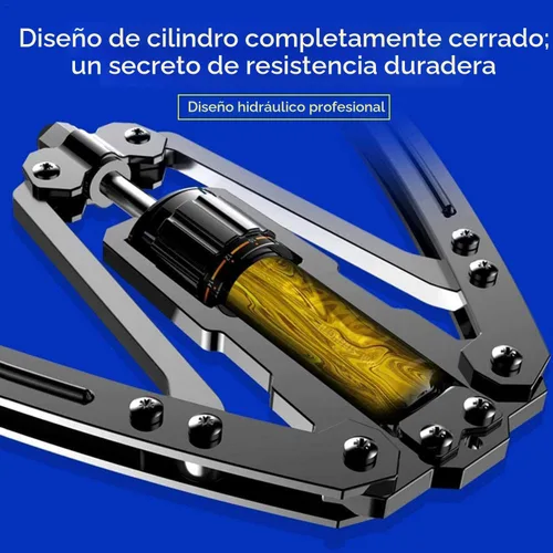 Vista 3 de EAST MOUNT - Ejercitador de brazo giratorio ajustable de 10 a 199 kg de potencia hidráulica, expansor de pecho para casa, equipo de entrenamiento