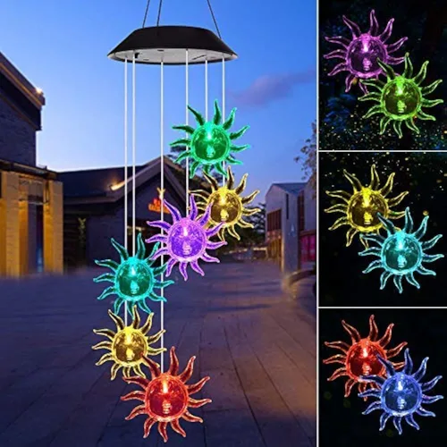 Vista 9 de Campanillas de viento solares de mariposas, nuevo regalo para todas las mamás/papás/mujeres/abuelas/hijas/tías/amigas/esposas y hermanas. Decoración