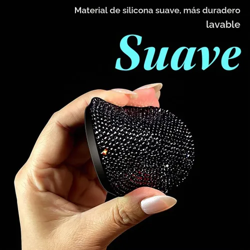 Vista 4 de 2 PCS Insertos Universales con Brillos para Portavasos de Vehículo Posavasos Accesorios Interiores de Automóvil, 2.75 pulgadas Silicona