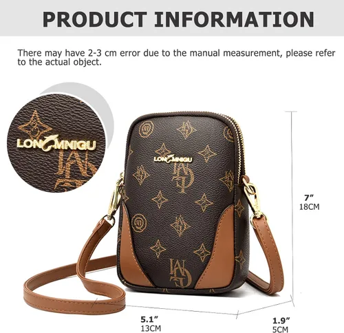 Vista 2 de Sweetovo Bolso cruzado para teléfono celular, pequeño bolso de hombro con correa ajustable