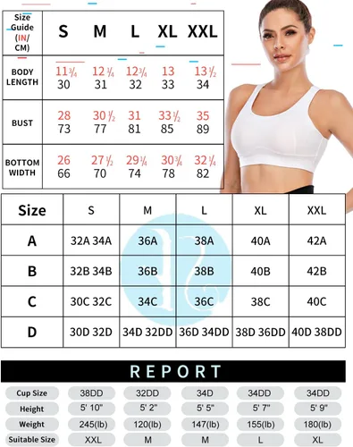 Vista 6 de RUNNING GIRL - Brasier deportivo de alto impacto para mujer, brasier de espalda cruzada, brasier de entrenamiento, brasier de yoga de línea larga