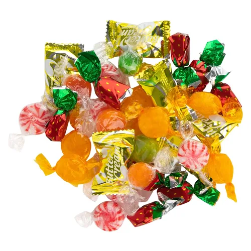Vista 2 de Snackadilly Candy Shop - Variedad de mezcla de caramelos duros, bolsa a granel de 3 libras, más de 250 dulces de frutas y menta envueltos