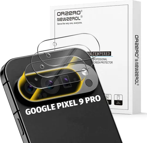 Vista 16 de Orzero Paquete de 3 protectores de pantalla de vidrio templado compatibles con Google Pixel 8, bordes de arco 2.5D, 9H, alta definición