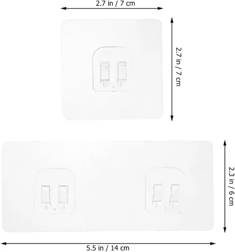 Vista 2 de 20 parches adhesivos para estantes de ducha para accesorios de almacenamiento de baño