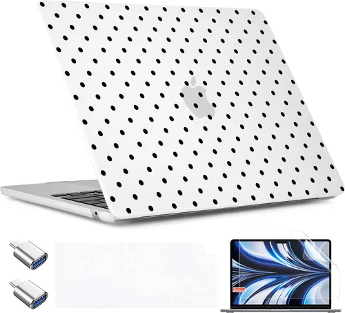 Vista 27 de TWOLSKOO Funda para MacBook Air de 15 pulgadas 2025 2024 2023 Release M4 A3241 M3 A3114 M2 A2941, carcasa rígida de plástico, protector de pantalla