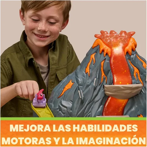 Vista 6 de PAW Patrol The Dino Movie Super Lava Blast Volcano Playset with 2 Figures