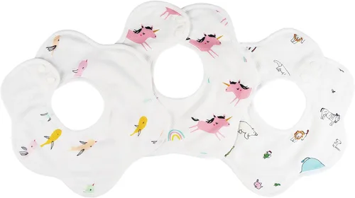 Vista 10 de Tiny Twinkle Roundabout Drool Bibs 3 Pack - 360 Rotating Water Resistant and Absorbent Teething Baby Bibs