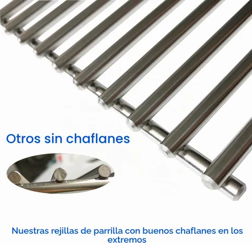 Vista 4 de Rejillas de cocina de 19.5 pulgadas para Weber Genesis 300 Series, Genesis E310 E320 E330 S310 S320 S330, piezas de repuesto de rejilla de parrilla