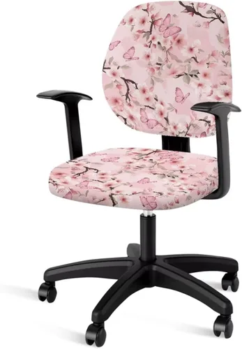 Vista 14 de Talayituse - Funda para silla de oficina o computadora con estampado de estrellas de playa, funda de asiento dividida elástica, extraíble y lavable