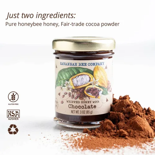 Vista 5 de Miel batida de Savannah Bee Company - Miel untable 100% natural (3 onzas (Paquete de 1), Chocolate)