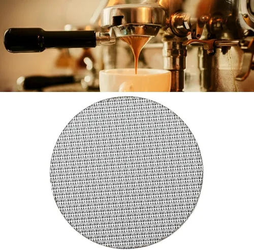 Vista 8 de Coffe Puck - Filtro de malla de malla reutilizable de acero inoxidable 316 con múltiples capas sinterizadas, para hacer café (2.303 in)